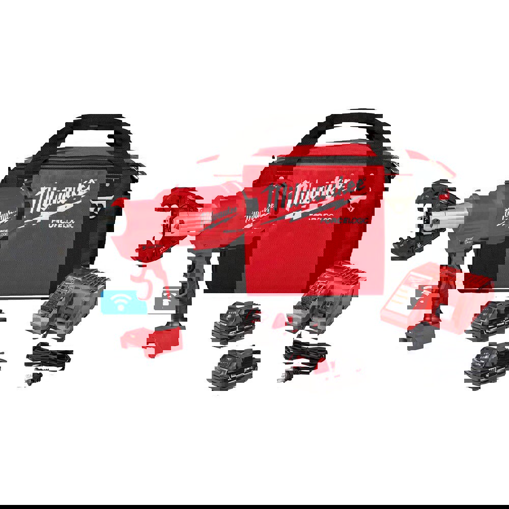 Power Crimpers; Crimping Capacity (Wire): 8 AWG - 350 Kcmil CuDLO ; Number Of Batteries: 2 ; Battery Chemistry: Lithium-ion ; Battery Capacity: 2Ah ; Handle Type: Pistol Grip ; Crimping Force (kN): 53